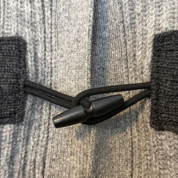 Gray Knit Toggle Cardigan - Picture 2 of 5
